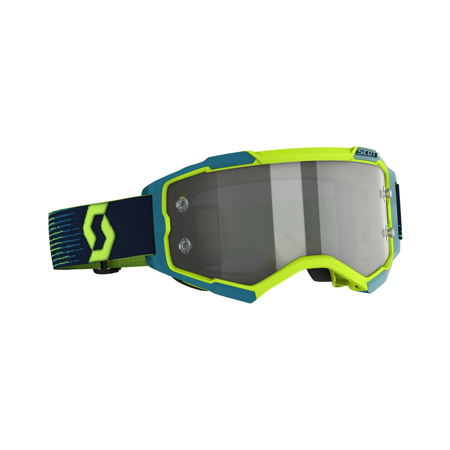 OCULOS SCOTT FURY LS - NEON YELLOW/BLUE/LIGHT SENS. GREY